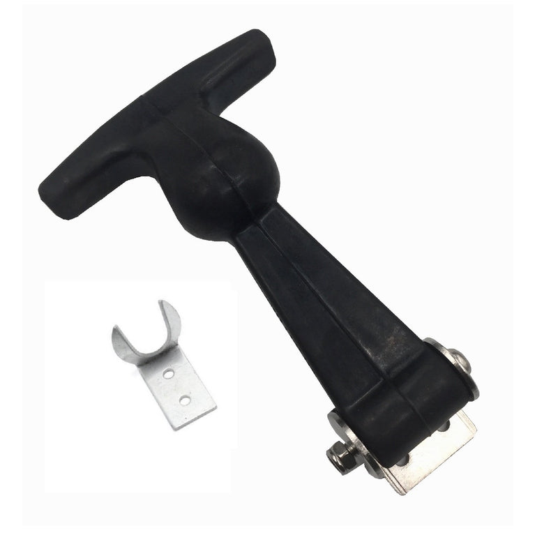 [Australia - AusPower] - Creatyi 2 PCS 4.7'' Rubber Flexible Heavy Duty Premium SUS304 Stainless Steel T-Handle Draw Latches 