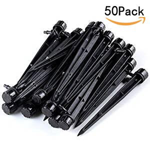 [Australia - AusPower] - CTKcom Adjustable 360 Degree Water Flow Irrigation Drippers on Stake Emitter Drip System,Pack of 50 