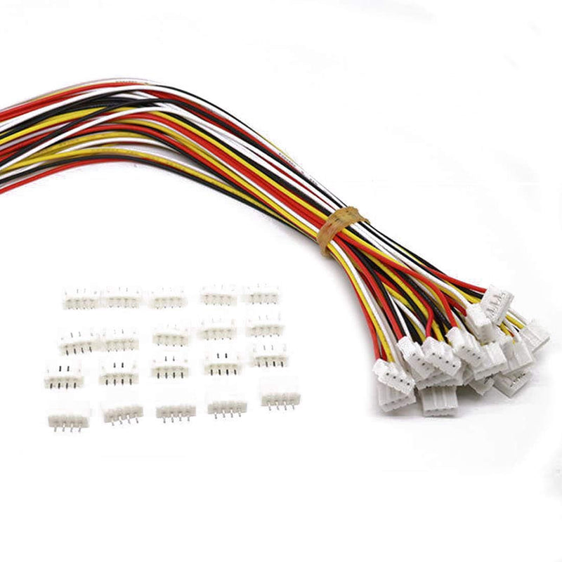 [Australia - AusPower] - 20 Sets Mini Micro Jst 2.0 Ph 4 Pin Connector Plug Male With 150mm Cable & Female 