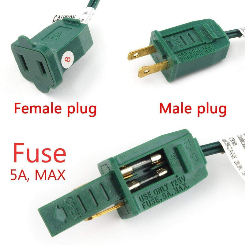 [Australia - AusPower] - DealEnvy- (25 Pack) C9, C7, G40 Christmas Light Replacement Fuses 5 amp Fuse / 125v Fuse 5a max/Fast Blow, 0.2 x 0.78 Inch / 5 x 20 mm, TS-C7 