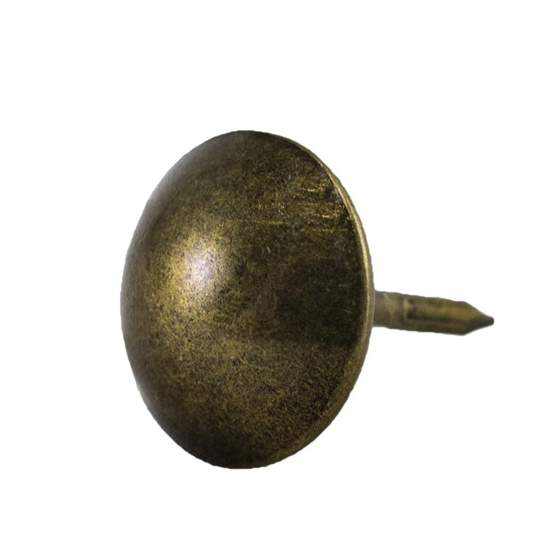 [Australia - AusPower] - decotacks® 500 PCS Heavy Duty Antique Brass Finish Upholstery Tacks, Furniture Nails, French Natural Thumb Tack Push Pin, 7/16" Head Dia [Antique Brass, French Natural] DX0511AB500 