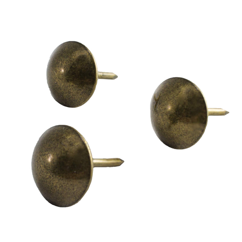 [Australia - AusPower] - decotacks® 500 PCS Heavy Duty Antique Brass Finish Upholstery Tacks, Furniture Nails, French Natural Thumb Tack Push Pin, 7/16" Head Dia [Antique Brass, French Natural] DX0511AB500 