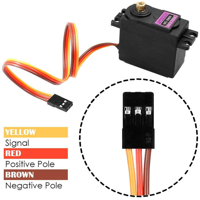 [Australia - AusPower] - [4-Pack] MG996R 55g Metal Gear Torque Digital Servo Motor for Futaba JR RC Helicopter Car Boat Robot 