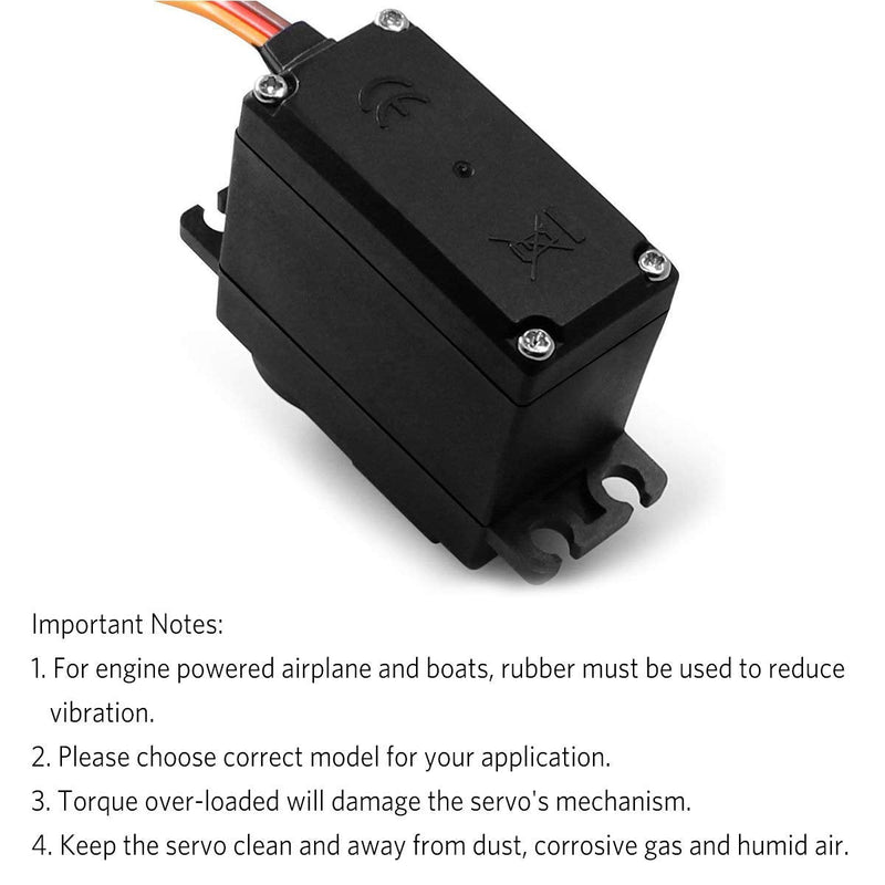 [Australia - AusPower] - [4-Pack] MG996R 55g Metal Gear Torque Digital Servo Motor for Futaba JR RC Helicopter Car Boat Robot 
