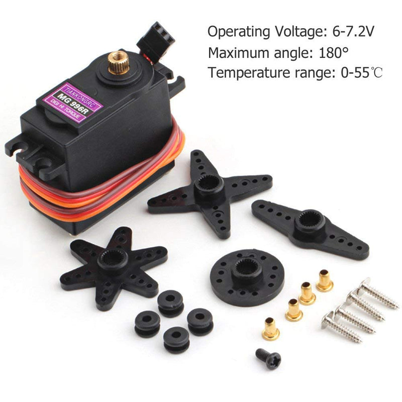 [Australia - AusPower] - [4-Pack] MG996R 55g Metal Gear Torque Digital Servo Motor for Futaba JR RC Helicopter Car Boat Robot 