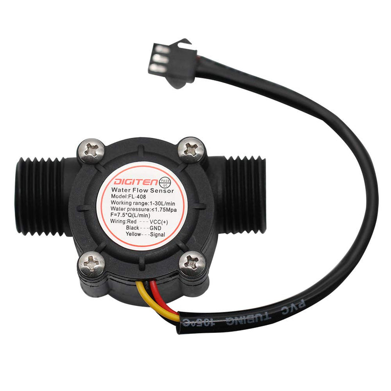 [Australia - AusPower] - DIGITEN G1/2" Water Flow Hall Sensor Switch Flow Meter Flowmeter Counter 1-30L/min 