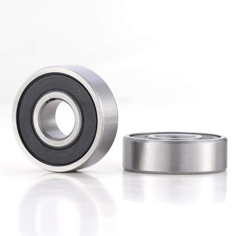 [Australia - AusPower] - Bearings 1/2 inch Bore R8-2RS Double Rubber Sealed Roller Ball Bearing 1/2 x1-1/8 x5/16 Inch ABEC3 Precision Small Ball Bearing for Electric Motor, Wheels, Home Appliances, Garden Machinery (10 Pack) 