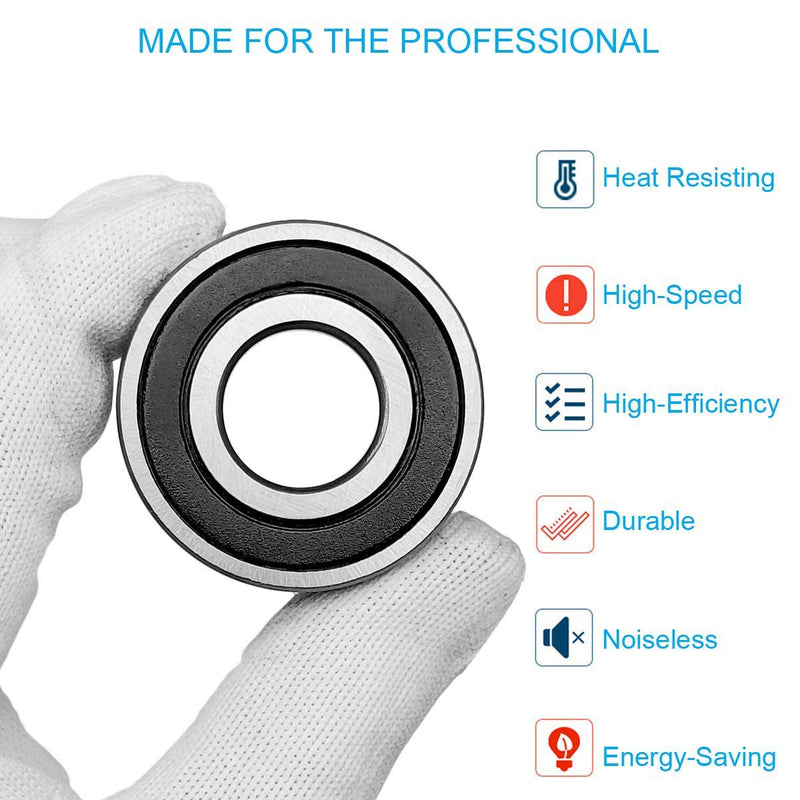 [Australia - AusPower] - Donepart 5x11x4mm MR115-2RS Bearings Width Miniature Small Bearings Pre-Lubricated and Double Rubber Sealed (20 Pcs) 