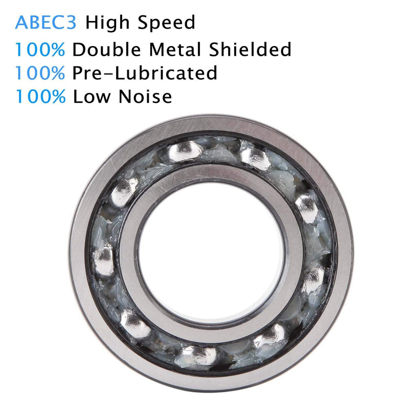 [Australia - AusPower] - Donepart R6 2RS Bearings 3/8 ID x 7/8 OD x 9/32 Width Small Bearings Pre-Lubricated and Double Rubber Sealed Bearings (10 Pack) R6-2RS(3/8x7/8x9/32) 