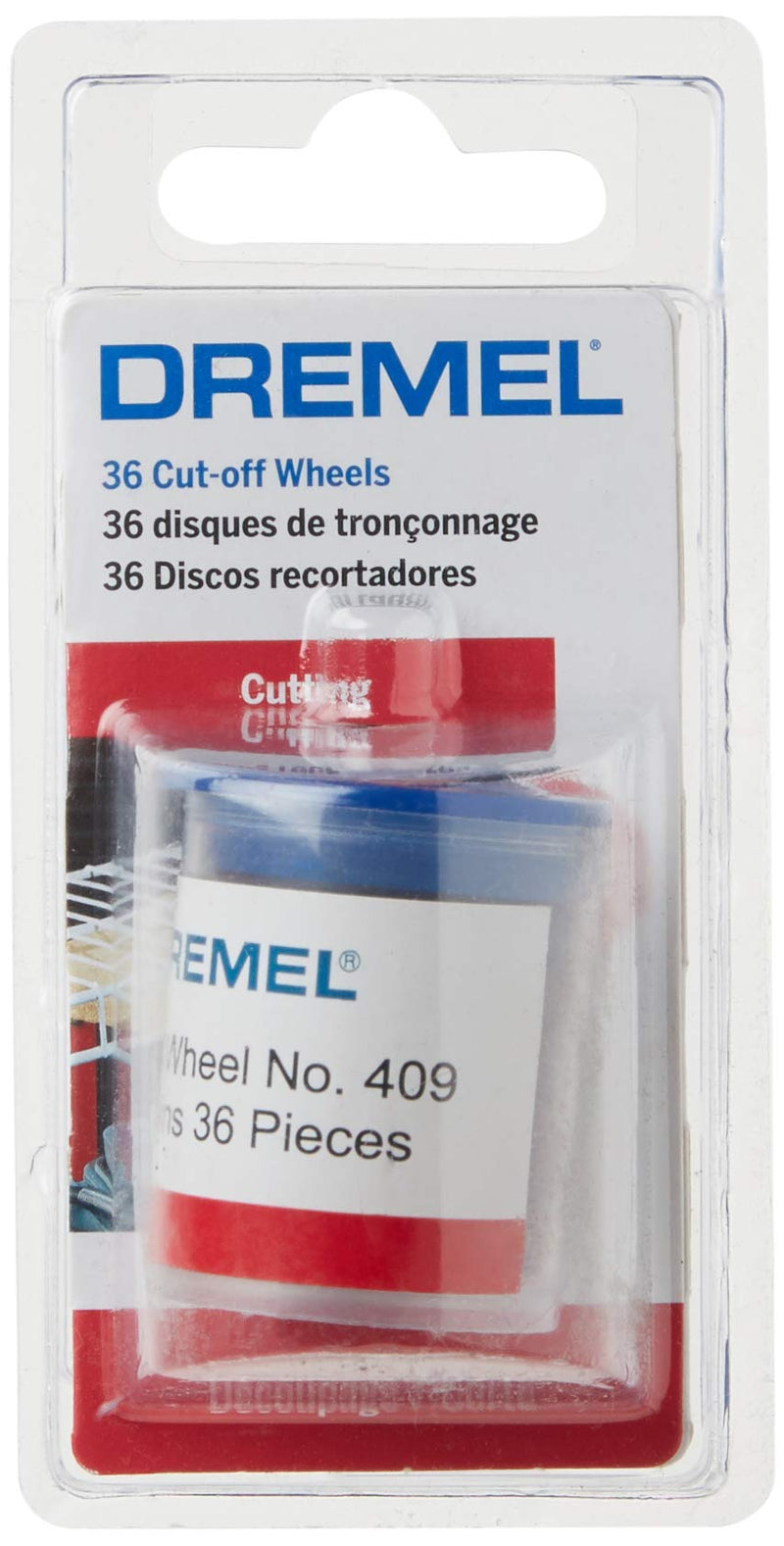 [Australia - AusPower] - Dremel 409 Cut-off Wheel, 15/16 " (23.8 mm) diameter, .025” (0.6mm) disc thickness, Cutting Rotary Tool Accessory (36 Pieces) 