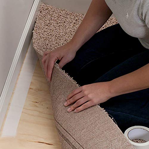 Duck Brand indoor/outdoor duct tape, 1.41-inch by 42 feet, white, strong adhesive for carpet and surface bonding.