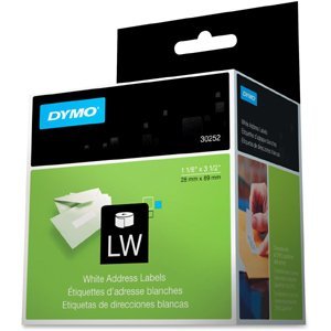 [Australia - AusPower] - DYMO 30252 LabelWriter Address Labels, 1 1/8 x 3 1/2, White, 350 Labels/Roll, 2 Rolls/Pack 