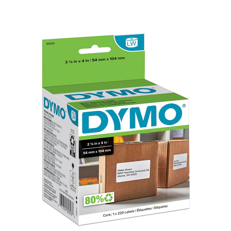 [Australia - AusPower] - DYMO Authentic LW Shipping Labels | DYMO Labels for LabelWriter Label Printers (2-1/8" x 4"), 1 Roll of 220 220 labels 