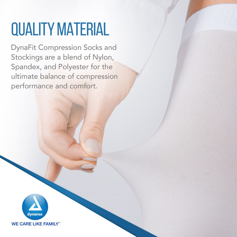 [Australia - AusPower] - Dynarex Dynafit compression stockings, knee - medium, regular,12 pairs 