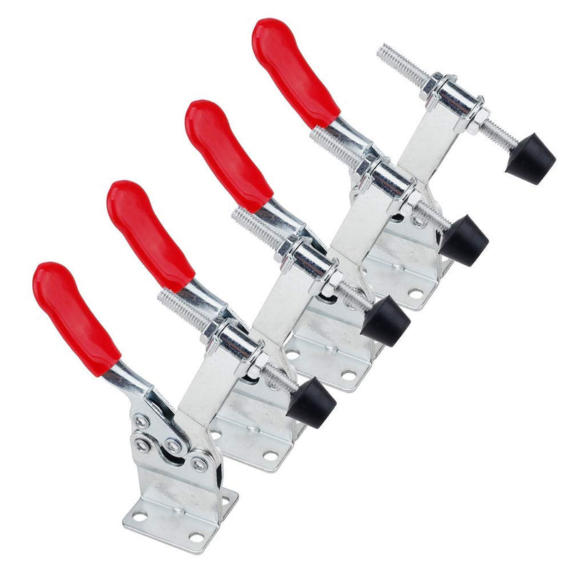 [Australia - AusPower] - E-TING 4Pcs 198LBS Hand Tool 201-BHB Toggle Clamp Horizontal Clamp Antislip 201B-Upgrade Quick Release Tool (Heightened Clamp) Heightened Toggle Clamp 