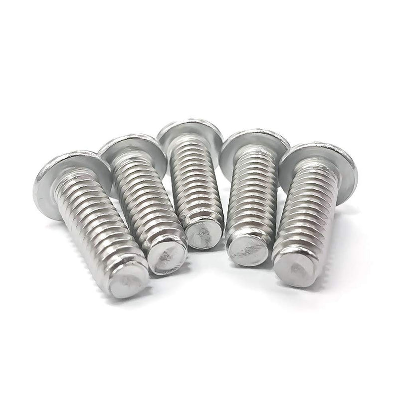 [Australia - AusPower] - 1/4-20 x 2-1/2" Button Head Socket Cap Bolts Screws, 304 Stainless Steel 18-8, Allen Hex Drive, Bright Finish, Fully Machine Thread, Pack of 10 1/4-20 x 2-1/2 
