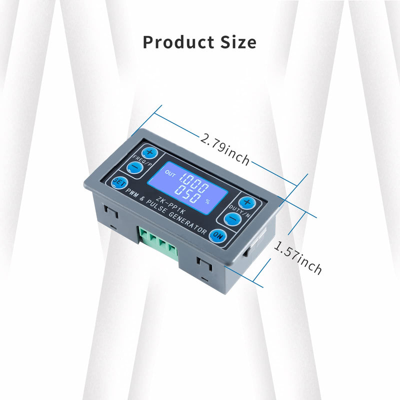[Australia - AusPower] - EC Buying ZK-PP1K PWM Pulse Signal Generator, Frequency Generator PWM Pulse Number and Frequency Duty Cycle Adjustable LED Display with Shell Module, Square Wave Rectangular Wave Signal Generator 