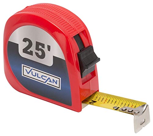 [Australia - AusPower] - Edward Tools Power Lock Retractable 25 Foot Tape Measure with Fractions - Hi-Viz Tape for Easy Read - Power Lock Button to lock in measurement - Quick Retract Release - Steel Belt Clip 1 