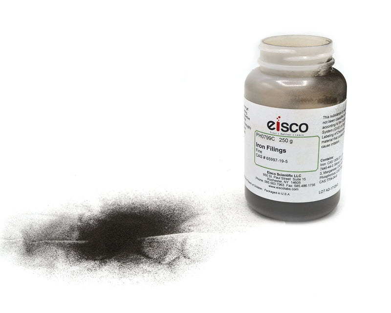 [Australia - AusPower] - Fine Iron Filings for The Study of Magnetism, 250g - Eisco Labs - Made in The USA 