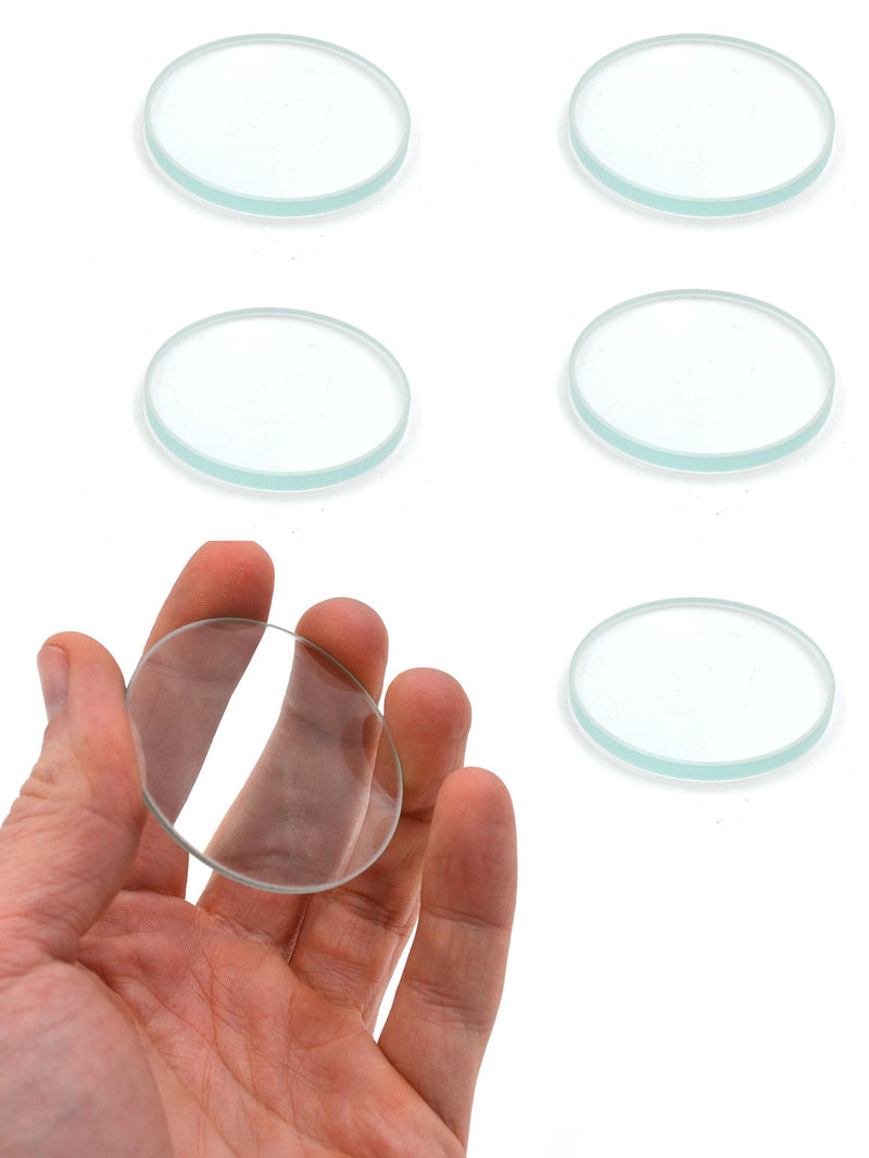[Australia - AusPower] - 6pc Optical Lens Set, 2" - 200mm, 300mm, 500mm Focal Lengths - 3 Double Convex & 3 Double Concave, 2" (50mm) Diameter Lenses - Optically True Glass - Ground, Beveled Edges - Eisco Labs 
