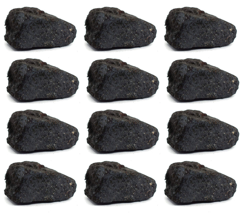 [Australia - AusPower] - 12PK Raw Lodestone, Mineral Specimens - Approx. 1" - Geologist Selected & Hand Processed - Great for Science Classrooms - Class Pack - Eisco Labs 12 