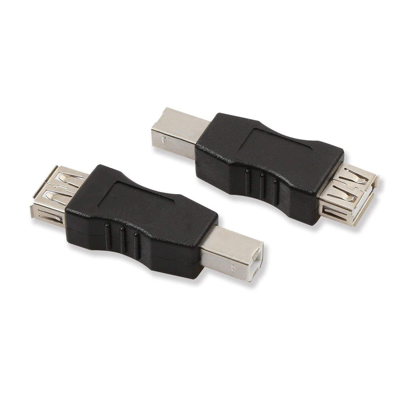 [Australia - AusPower] - ELECTOP 2 Pack USB 2.0 A Female to USB B Print Male Adapter Converter 