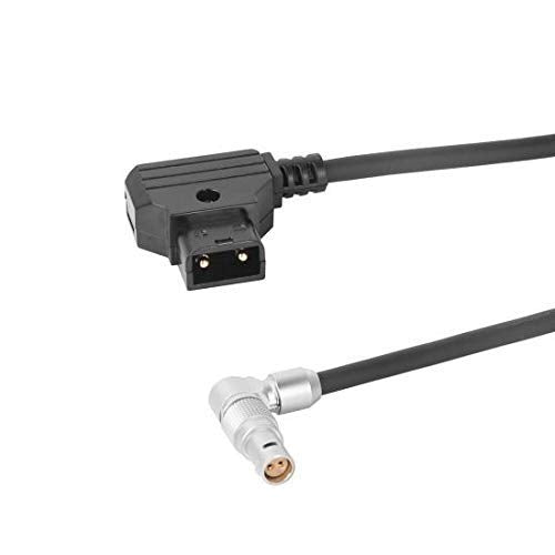 [Australia - AusPower] - Eonvic Rotatable Right-Angle 2Pin Female to Dtap RED Komodo 6K Cinema Camera Power Cable (Straight Cable) Straight cable 