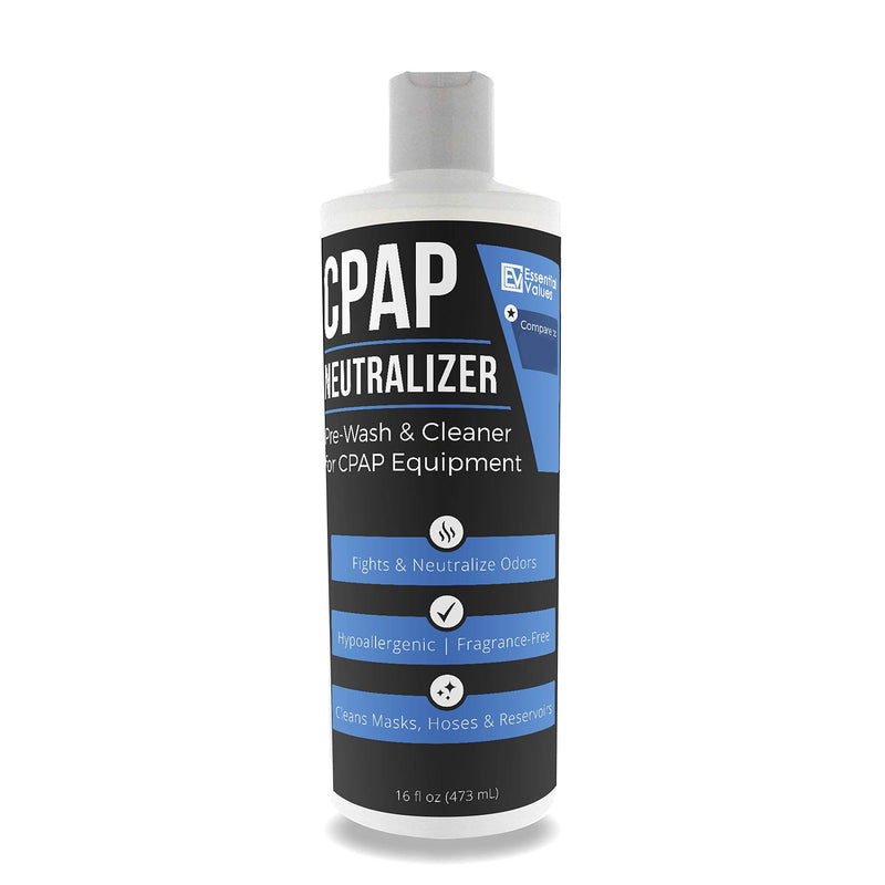 [Australia - AusPower] - Essential Values 16 Fl Oz CPAP Pre-Wash, Safe & Scent-Free with Dye-Free Prewash Soap That is Universally Compatible with All CPAP Equipment & Machines 