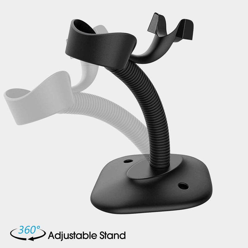 [Australia - AusPower] - Esup Barcode Scanner with Stand USB Barcode Scanner Wired Handheld Laser Barcode Reader with Adjustable Stand 