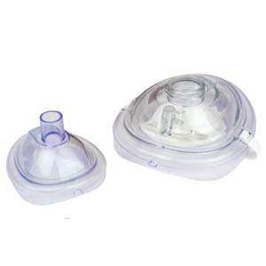 [Australia - AusPower] - Ever Ready First Aid Adult and Infant CPR Mask Combo Kit with 2 Valves with Pair of Nitrile Gloves & 2 Alcohol Prep Pads - Tactical Black - 2 Pack 