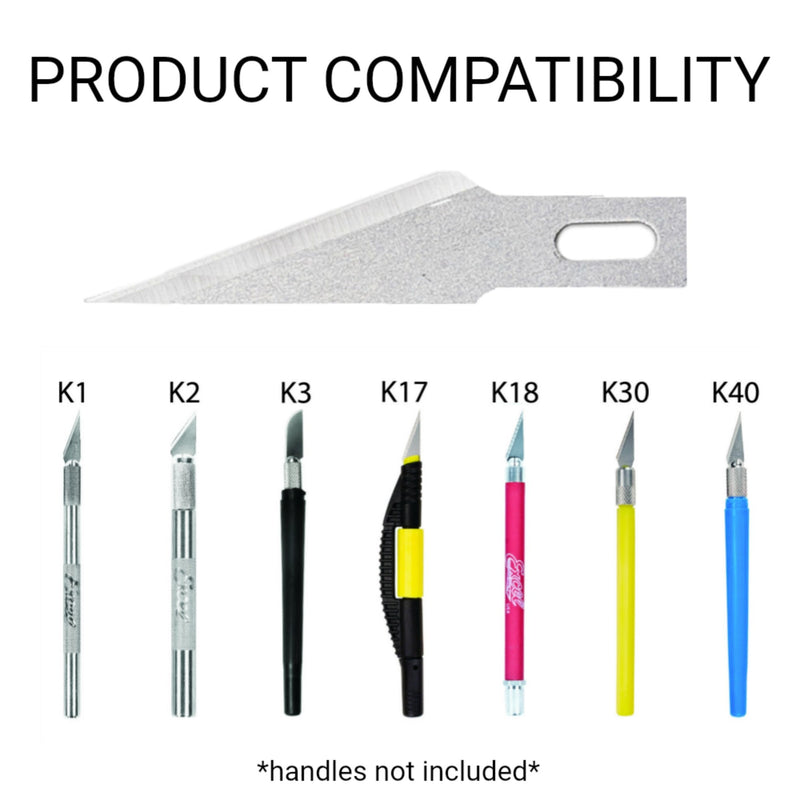 [Australia - AusPower] - Excel Blades 22621 #21 Double Honed Blade, Craft Knife Replacement Blade, Set of 100 Stainless Steel Blades, Straight Edge Replacement Blade, USA Made 