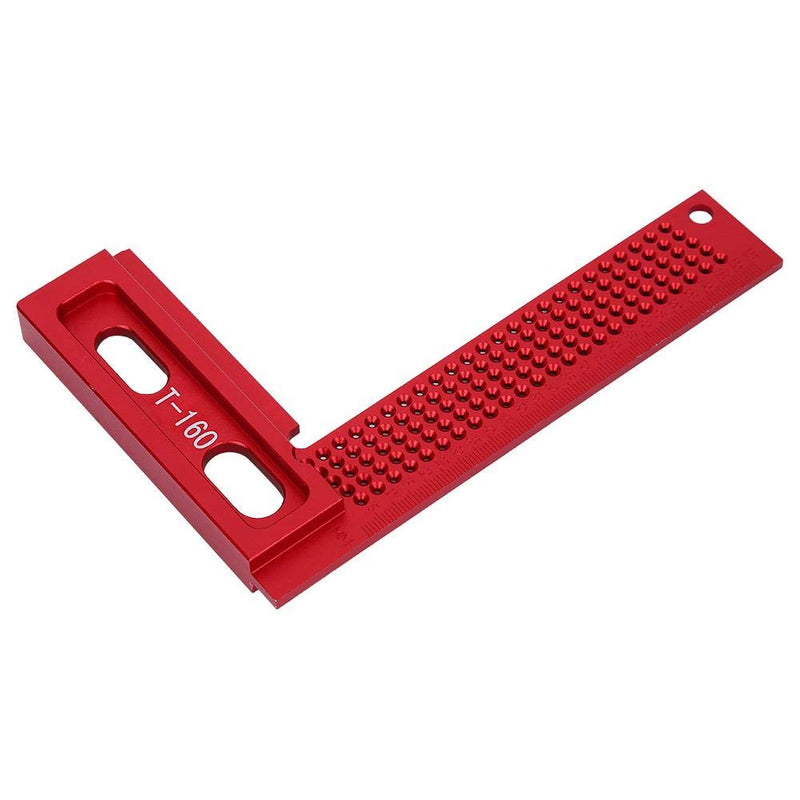[Australia - AusPower] - Hole Ruler Marking Ruler Carpenter Tool Wear‑Resistant Rust‑Proof Aluminum Alloy Woodworking Accessory 90 Degree Ruler 
