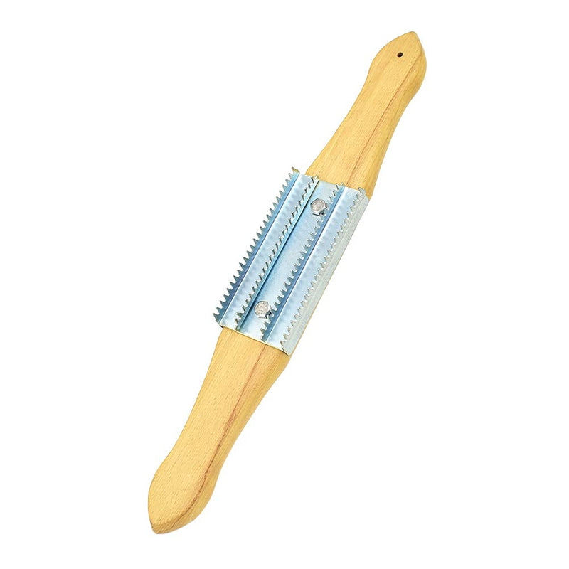[Australia - AusPower] - 15” Buffing Rake or Polishing Rake with Wooden Handle for Removing Residual Compounds and Metal from Buffing Wheel or Airway Buffing Wheel -1 Pack 