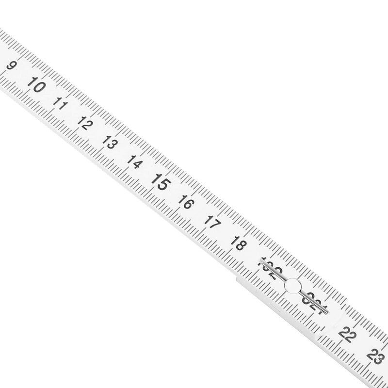 [Australia - AusPower] - 2Pcs 2m Folding Carpenters Ruler Lightweight Compact Measuring Stick Woodworking Tool Layout Tools Dimensional Measurement 