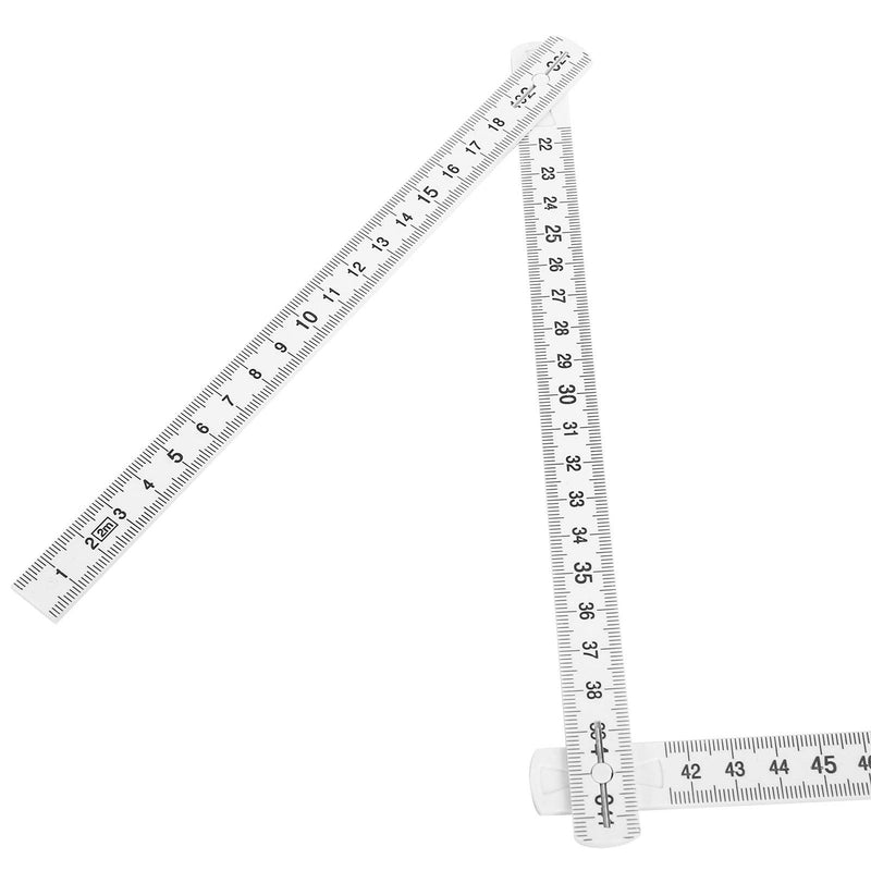 [Australia - AusPower] - 2Pcs 2m Folding Carpenters Ruler Lightweight Compact Measuring Stick Woodworking Tool Layout Tools Dimensional Measurement 