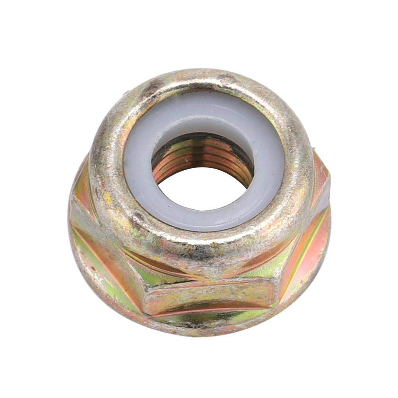 [Australia - AusPower] - Fdit M10x1.25 Left Hand Thread Blade Nut Replacements Brush Cutter Trimmer Accessories Metal Gold Universal 10Pcs 