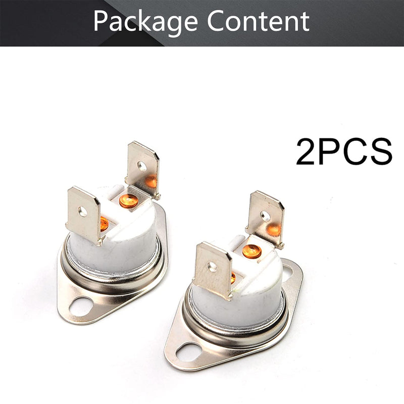 [Australia - AusPower] - Fielect 2Pcs KSD301 Thermostat Bimetal Thermostat 140°C Normally Closed Adjust Snap Disc Temperature Switch for Microwave,Oven,Coffee Maker 140c 2pcs 