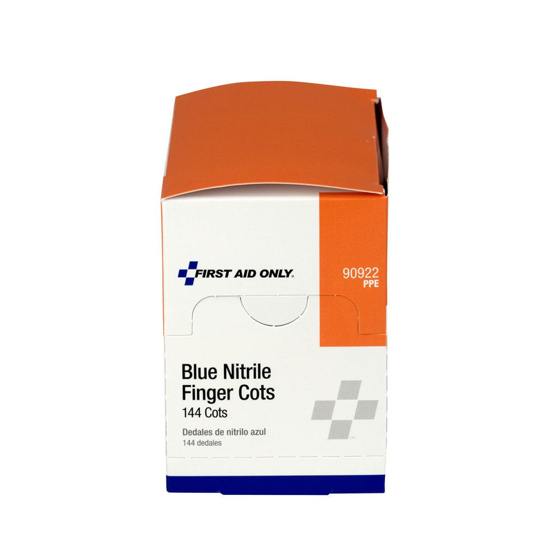 [Australia - AusPower] - First Aid Only Nitrile Finger Cots, 144 Piece Finger Protectors (90922) 