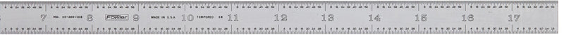 [Australia - AusPower] - Fowler 52-300-018-0, Inch Flexible Steel Rule - 18" 