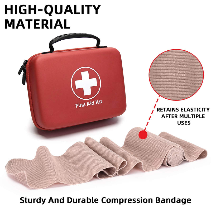 [Australia - AusPower] - FRESINIDER Elastic Bandage Wrap 8 Pack(4 X 3" + 4 X 4" Wide Rolls) + 48 Clips | Stretch Compression Bandage Stretches up to 15ft | Ideal for Medical, Sports, Sprains, Calf, Ankle & Foot 8Pack 