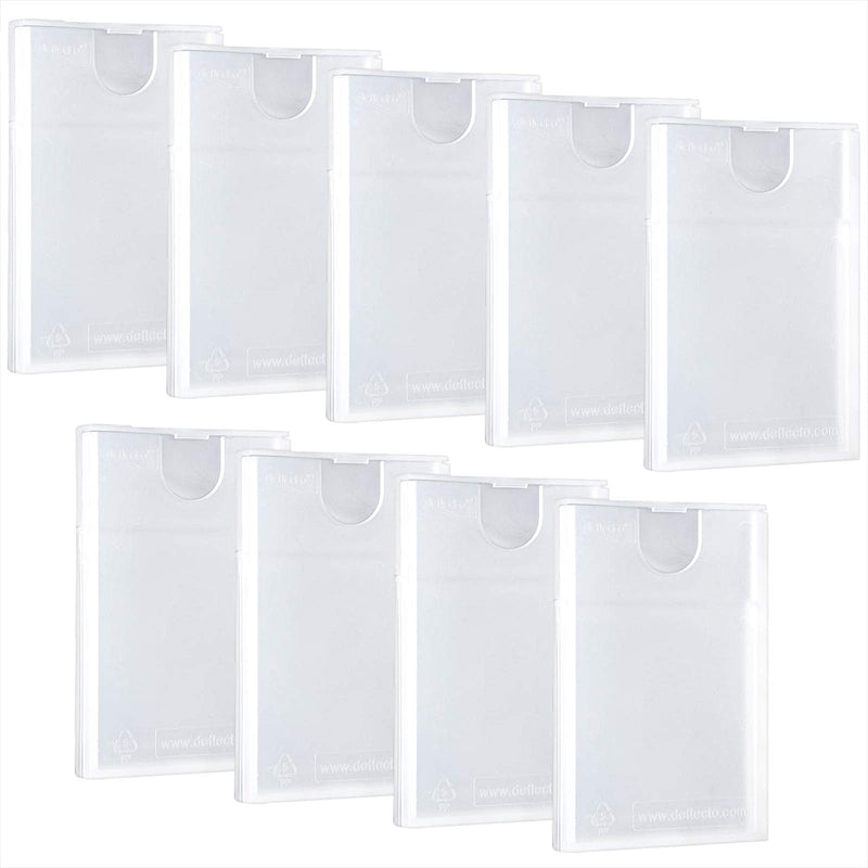 [Australia - AusPower] - Plastic Business Card Holder Clear Pocket Business Card Case Business Card Wallet Slim Business Card Carrier for Men and Women (9) 9 
