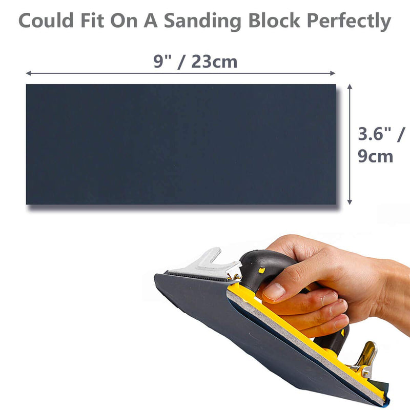 [Australia - AusPower] - Wet Dry Sandpaper, Assorted 3000/2500/2000/1500/1200/1000 Grit for Automotive Wood Sanding, 54 Sheets 1000-3000 