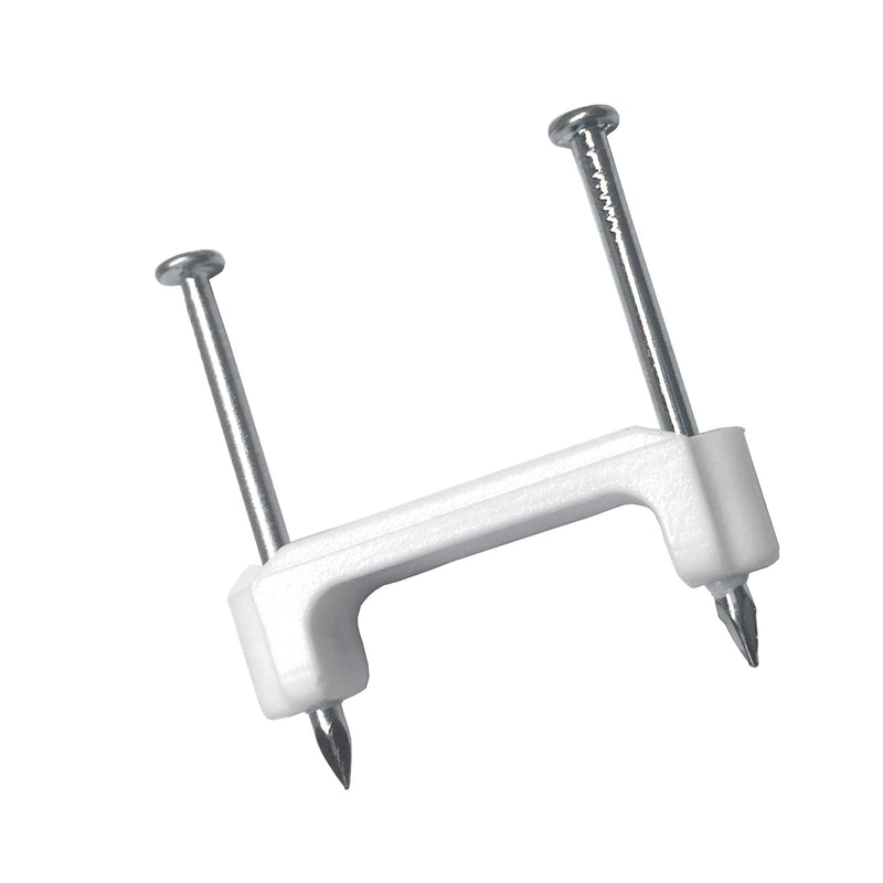 [Australia - AusPower] - Gardner Bender PS-150 Plastic Staple, ½ Inch., 14/2, 12/2, 10/2 (NM) Cable, Quick / Easy Installation, for Romex, UF, (NM) & More, 100 Pk., White 