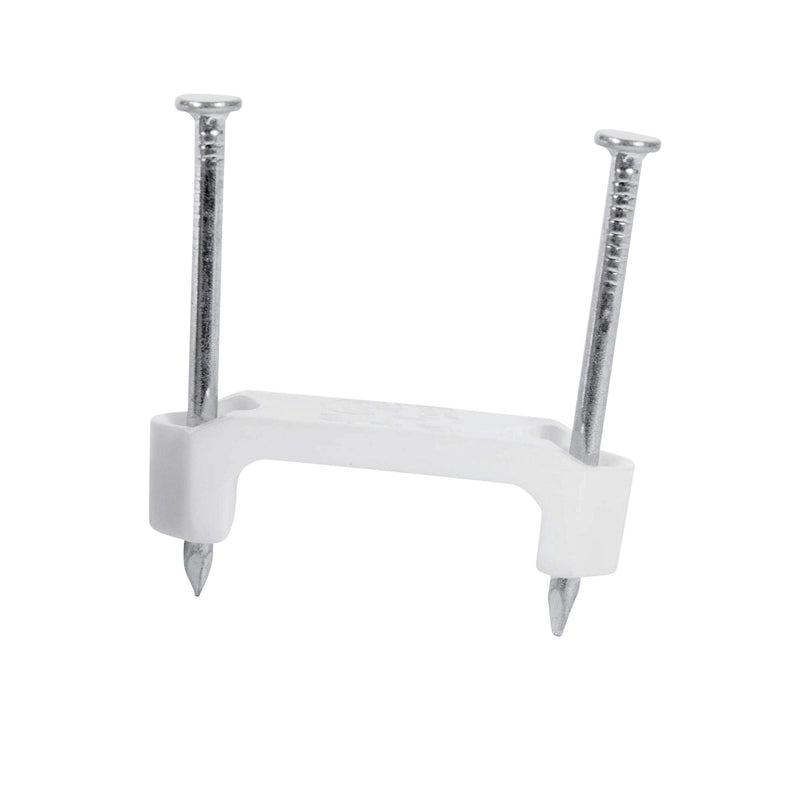 [Australia - AusPower] - Gardner Bender PS-150 Plastic Staple, ½ Inch., 14/2, 12/2, 10/2 (NM) Cable, Quick / Easy Installation, for Romex, UF, (NM) & More, 100 Pk., White 