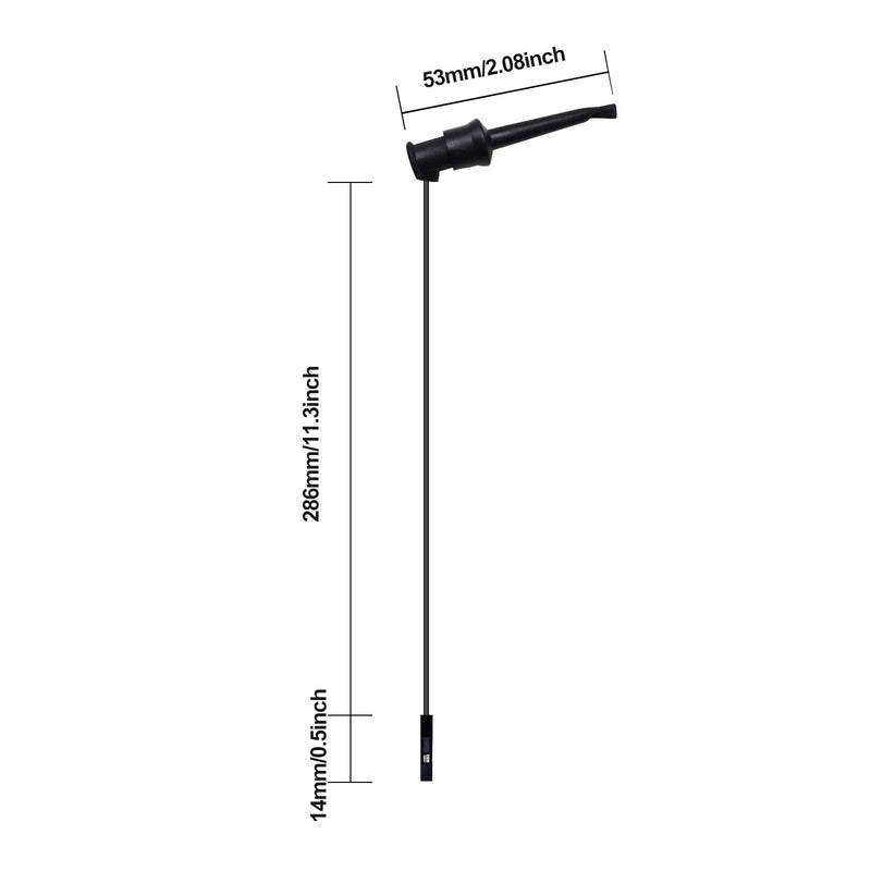 [Australia - AusPower] - Goupchn Test Hooks to Breadboard Female Jumper Wires Soft Flexible Silicone Test Leads for Electrical Testing P1535 