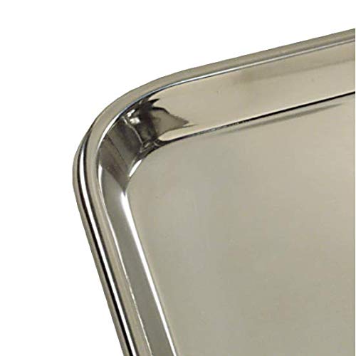 [Australia - AusPower] - Grafco Metal Instrument Tray, Medical & Surgical Mayo Tray, Stainless Steel, Medium, 3261 
