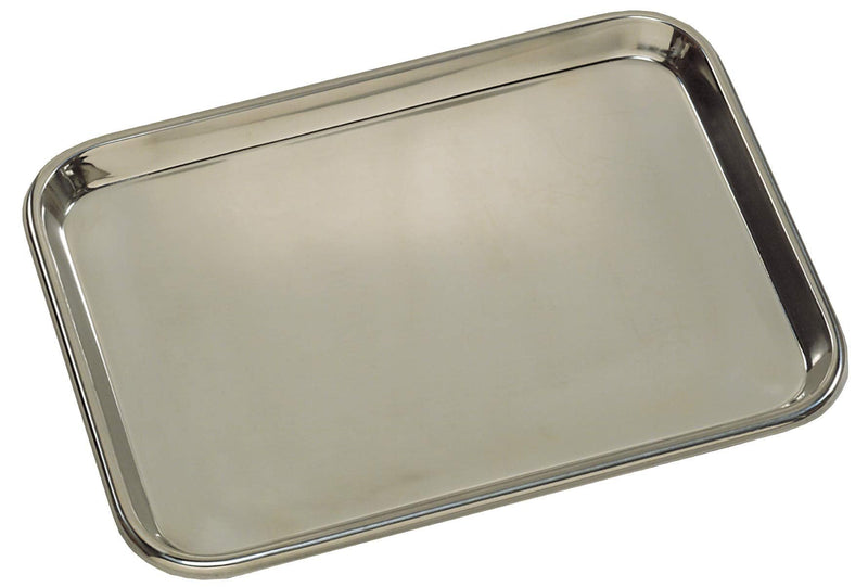 [Australia - AusPower] - Grafco Metal Instrument Tray, Medical & Surgical Mayo Tray, Stainless Steel, Medium, 3261 