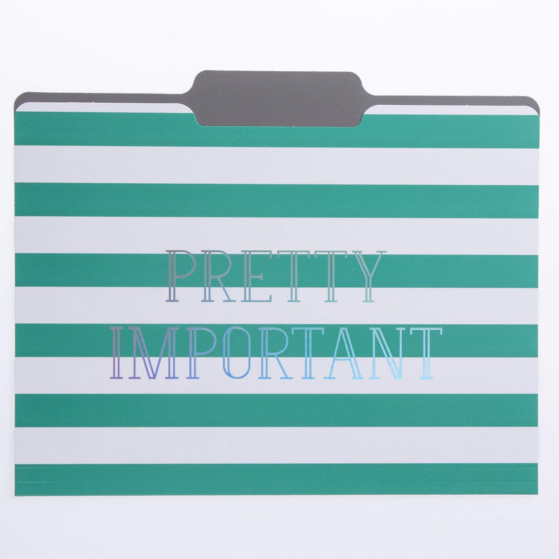 [Australia - AusPower] - "Graphique Green Dots File Folder Set – Each Folder Measures 11.75" x 9.5", Set Includes 9 Folders with 3 Unique Designs, Durable Triple-Scored Coated Cardstock" (FIF045) 