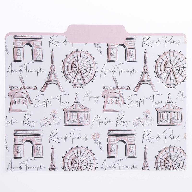 [Australia - AusPower] - "Graphique Parisian Traditional File Folder Set – Each Folder Measures 11.75"" x 9.5"", Set Includes 9 Folders with 3 Unique Designs, Durable Triple-Scored Coated Cardstock" (FIF055) 