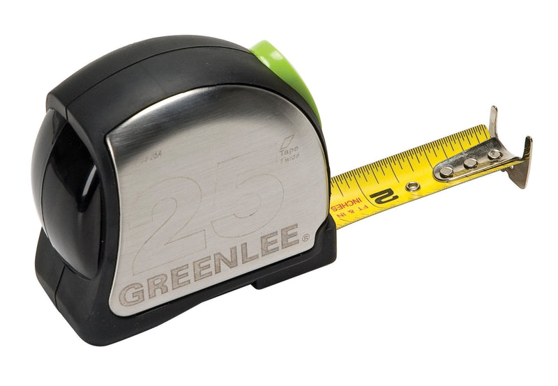 [Australia - AusPower] - Greenlee 0155-25A Power Return Tape Measure, Double Sided, 25-Foot 